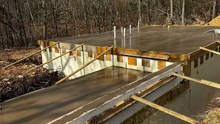 The ICF #Bunker Gets A Top! LiteDeck rough in plumbing.