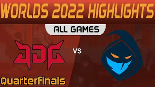 JDG vs RGE Highlights ALL GAMES Quarterfinals Worlds 2022 JD Gaming vs Rogue by Onivia