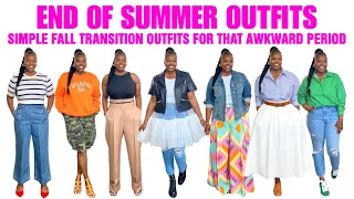 10 EASY END OF SUMMER/TRANSITIONAL OUTFITS TO TRY