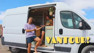 FULL VANTOUR!! Detailed tour of our 100% self converted van