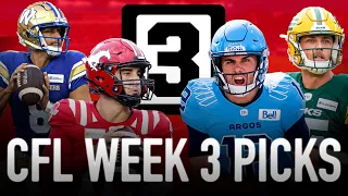 Free CFL Picks and Predictions (Week 3) | CFL Free Picks Today