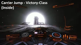 Elite Dangerous | Fleet Carrier Jump (Victory-Class) | Inside |  ATC Yumi | 1080p/60fps