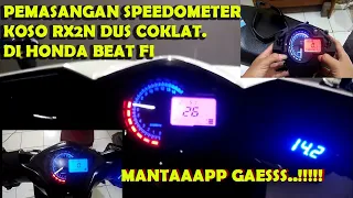 TUTORIAL LENGKAP PEMASANGAN SPEEDO KOSO RX2N DUS COKLAT DI HONDA BEAT FI