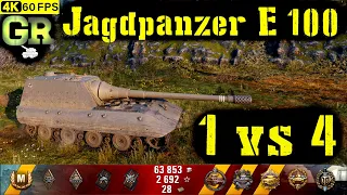 World of Tanks Jagdpanzer E 100 Replay - 10 Kills 8.7K DMG(Patch 1.4.0)