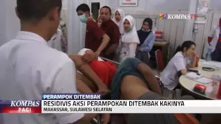 Residivis Perampok Ditembak di Kakinya