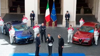 Renzi presenta la nuova "Giulia"  a Palazzo Chigi