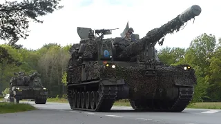 Panzerhaubitze K 9 ArtBtl Norwegen auf dem Marsch