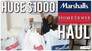 HUGE $1000 MARSHALLS & HOMESENSE HAUL | FURNITURE & HOME DECOR | Barbara Atewe