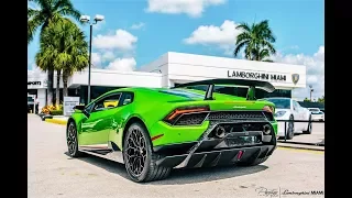Lamborghini Huracan Performante LOUD ANGRY BULL Delivery to Lamborghini Miami