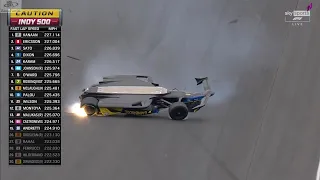 Colton Herta flips 2022 Indy 500 Carb Day