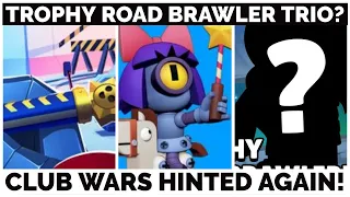 NEW TROPHY ROAD BRAWLER TRIO? - CLUB WARS HINTED AGAIN - MARCH UPDATE - BRAWL STARS NEWS