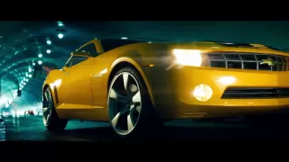 Transformers - Bumblebee transforms into new Camaro, whole clip, HD 720p