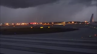 Scary American 737 Atlanta Takeoff in Thunderstorms!!! HD