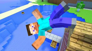 Minecraft Ragdolls Jumps & Falls (GMOD) Episode 354