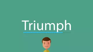 Triumph pronunciation