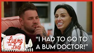 Katie Price drives Carl Woods mad with her "eggy" smelling flatulence issues... | Living With Lucy
