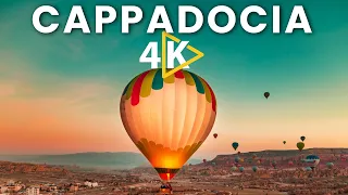 Cappadocia, Turkey 🇹🇷 in 4K UHD | Cappadocia Hot Air Balloon Ride 4K video with relaxing music