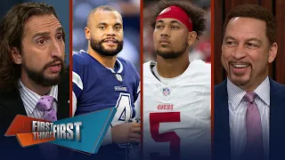 Cowboys acquire Trey Lance from 49ers, Dak Prescott ‘not surprised’ | NFL | FIRST THINGS FIRST