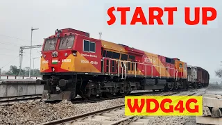 STARTING UP WDG4G Locomotive | CRANKING Sounds of General Electrics’ WDG4G | Indian Railways
