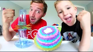 Father & Son CAKE IN FACE GAME CHALLENGE! / Kerplunk Time!