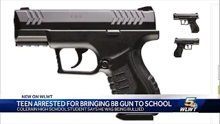 Teen arrested for bringing BB gun to high school