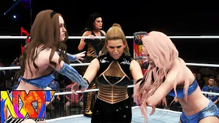 WWE 2K20 NXT THE MEGA STARS VS NATALYA & TAMINA