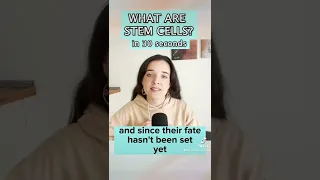Stem cells explained in 30 seconds #shorts #science #stemcells