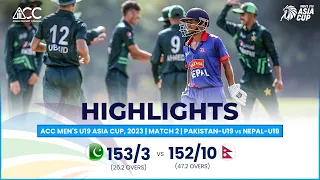 ACC Men's U19 Asia Cup | Pakistan-U19 vs Nepal-U19 | Highlights