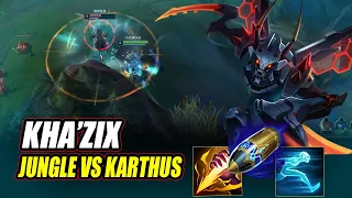 RANK 1 KHAZIX CN - QIUYI KHA'ZIX JUNGLE VS KARTHUS | CN MASTER