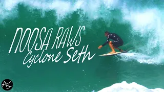 "NOOSA RAW'S" Tropical Cyclone Seth Surfing | Noosa Heads Sunshine Coast QLD [4K]