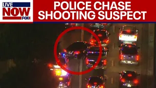Police chase shooting suspects: one arrested, another still on the run | LiveNOW from FOX