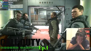 This Is MESSED UP! 1st Time Playing COD Modern Warfare 2 EVER!