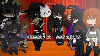 aftons vs soft aftons singing battle!!!+ vanessa/vanny and soft glitchtrap. // my au // cringe? //