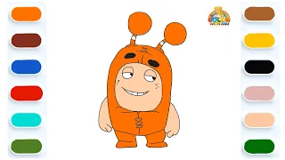 Learn to Draw Oddbods Slick(Orange) - Drawing and Coloring Tutorial for Kids