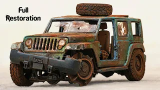 Abandoned Jeep 4x4 Model Car Full Restoration