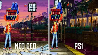 Real Bout Fatal Fury - Neo Geo VS PS1