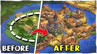 I Transformed an ENTIRE Plains Village in Minecraft - [ All Professions ]