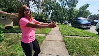 Mayor Tiffany Henyard Educating the residents of Dolton about Tree Trimming.