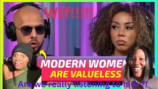 First time reacting// Andrew tate destroys feminist ideology *WTF!!