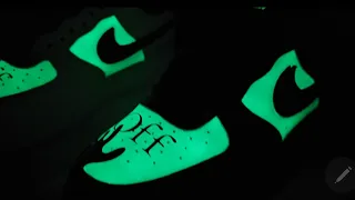 Custom"Glow" Off-White AF1s #customshoes #angelus #youtubeshorts #sneakerhead #offwhite #nike #glow