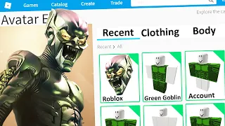 MAKING GREEN GOBLIN a ROBLOX ACCOUNT (Spiderman)