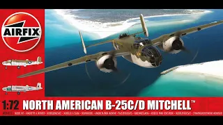 Airfix 1:72 Scale North American B25C/D Mitchell - Full Build Video HD