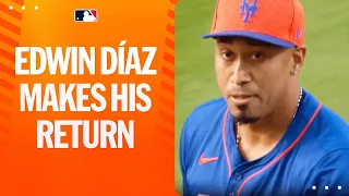 HE'S BACK! Edwin Díaz strikes out the side in Spring Training debut!