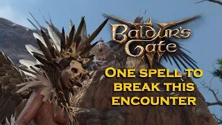 Baldur's gate 3 How to break the harpy fight