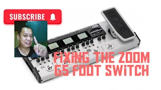 Replacing the footswitch on the zoom g5 guitar multi effects
