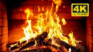 🔥 Cozy Fireplace 4K (12 HOURS). Fireplace with Crackling Fire Sounds. Fireplace Burning 4K