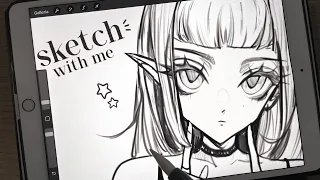 draw with me ♡ real time procreate process ✦ [chill ambience]