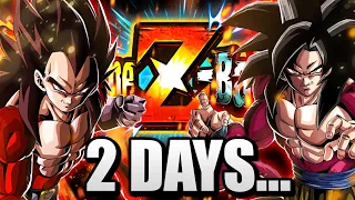 It Took 2 Days to Beat the EZA LR SSJ4 Goku & Vegeta Event with a F2P Team (DBZ Dokkan Battle)