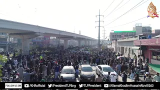 Allama Khadim Hussain Rizvi | Drone View of Funeral | 21 November 2020