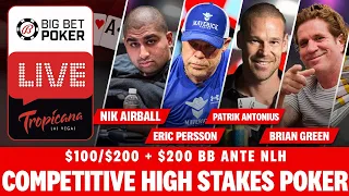 Nik Airball, Eric Persson, Patrik Antonius play $100/$200/$200 - ENCORE PRESENTATION